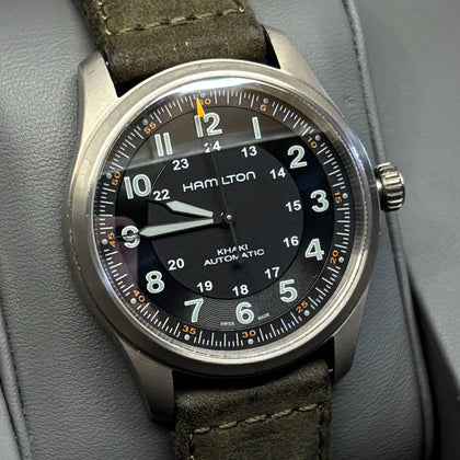Hamilton Khaki Field H702050 Watch 38mm Titanium Boxed