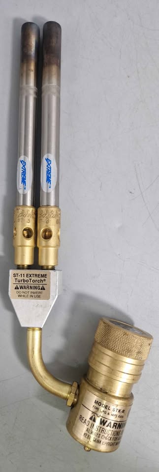 ST-11 Extreme TurboTorch, heavy-duty, manual-ignition double barrel torch tip