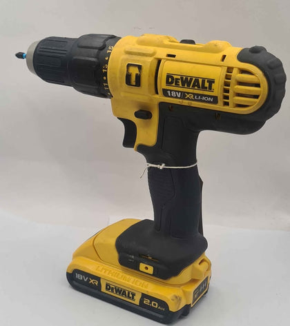 Dewalt DCD776 XR 18V Li-Ion XR Brushed Cordless Combi Drill, With 1x 2.0Ah Battery