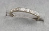9ct White Gold Diamond Ring Size L