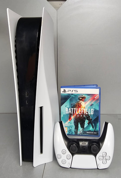 Sony PlayStation 5 Disc Edition Console Bundle ( + Battlefield 2042 ) ** Unboxed **