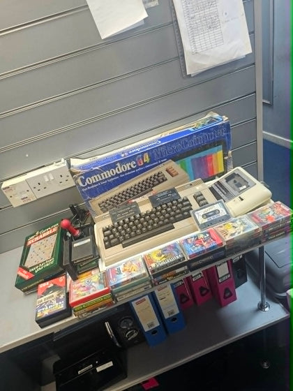 Commodore 64 MicroComputer Bundle w/ 30+ Games, 2 Joysticks - Boxed