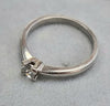 18ct White Gold Solitaire Diamond Ring Size K 0.25ct