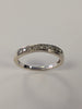 9ct White Gold Diamond Ring Size O