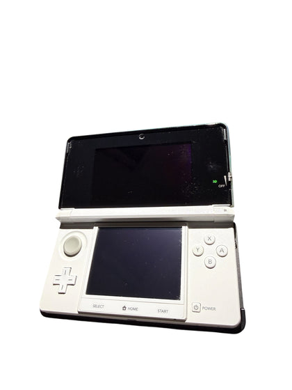 Nintendo 3DS Ice White Console/ with dock and charger/ 2 year warranty