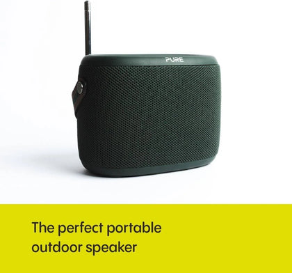 Pure Woodland FM/DAB+ Portable Bluetooth Speaker - Green.