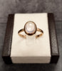 9ct Rose Gold Bezel set Pink Cabuchon Ring Size - S