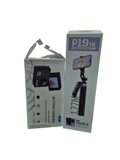 Ultra Hd 4k Action Camera With Camera Stand