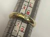 14CT YELLOW GOLD RING WITH DIAMOND SIZE N