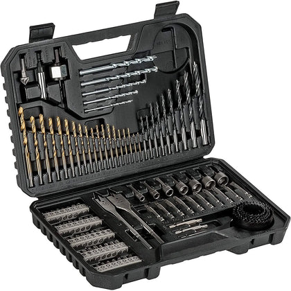 Bosch 103-Piece Drill and Screwdriver Bit Set, V-Line, Titanium Box.