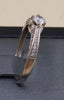 9ct White Gold Ring Size-p 1/2  1.9g