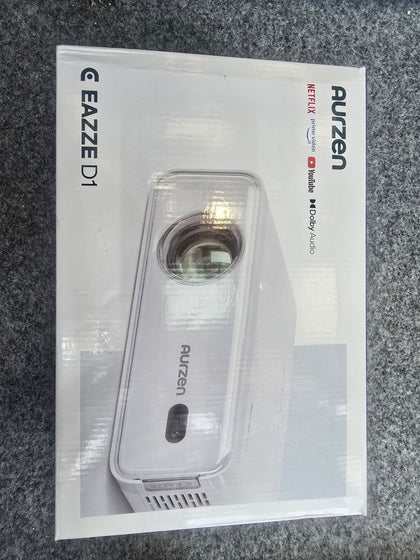 [Netfiix Officially & DoIby Audio] Aurzen Eazze D1 4K Supported Smart Projector with Auto Focus & Auto Keystone, 50% Zoom, HDR 10, 60Hz Portable