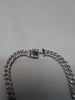 925 Sterling Silver Cubic Zirconia Bracelet - 8" Long - 13.60 Grams **BRAND NEW**
