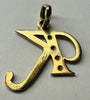 14K GOLD ‘LETTER K’ PENDANT 1.8gr