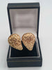 Pair Of 9ct Yellow Gold Scrollwork Omega Back Earrings - 5.35 Grams