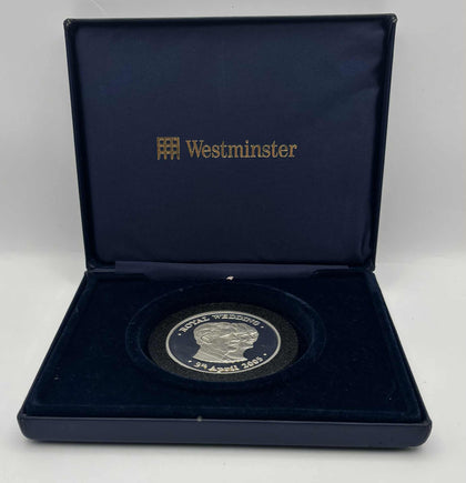 Charles & Camilla 2005 Royal Wedding 2oz Silver Commemorative Britannia Coin
