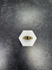 18ct Gold Black Stone Ring (Size I) 3.4g
