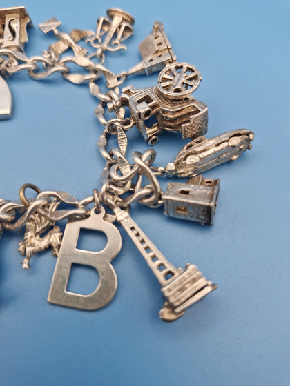 925 Silver Charm Bracelet..