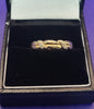 9ct Yellow Gold Ring  With Clear Stones - Size Q - 2.04G. Hallmarked