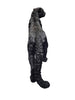 Big Black Panther statue, stands 16" tall and 30" long (76327)