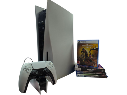 Sony playstation 5 console + 4 games & controller