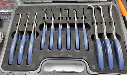 Snap On 12-pc Power Blue Snap Ring Pliers Set Srpcr112mb