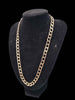 9ct Yellow Gold Flat Patterned Curb Chain Necklace - 35.50 Grams - 22" Long