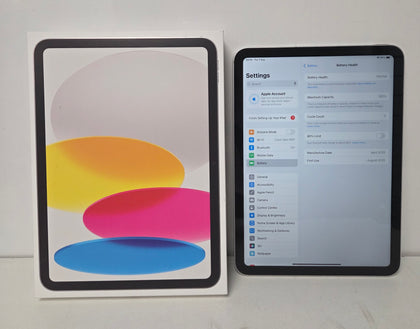 Apple  iPad (a16) Wi-Fi & Cellular 128GB - Silver boxed un  used 100 % Battery Health 0 battery Count