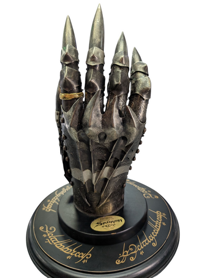 LORD OF THE RINGS SAURONS METAL GAUNTLET  COLLECTION ONLY FROM OUR PRESTON STORE