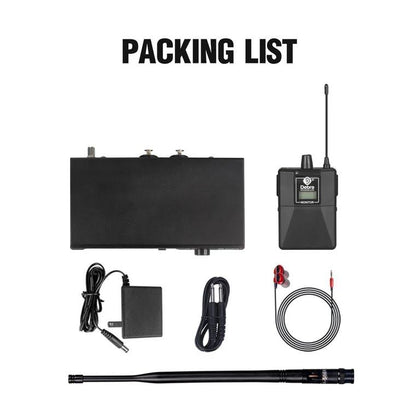 D Debra Audio Pro ER-102 UHF Single Channel Wireless in Ear Monitor System with Transmitter and Receiver For Stage, Recording Studio, Musici