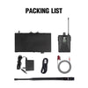 D Debra Audio Pro ER-102 UHF Single Channel Wireless in Ear Monitor System with Transmitter and Receiver For Stage, Recording Studio, Musici