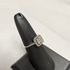 9ct White Gold Diamond ring - N