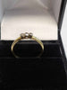 18ct Yellow Gold Ring With Clear Stones - 1.85G - Size M