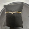 9ct Yellow Gold Diamond Wishbone Bangle