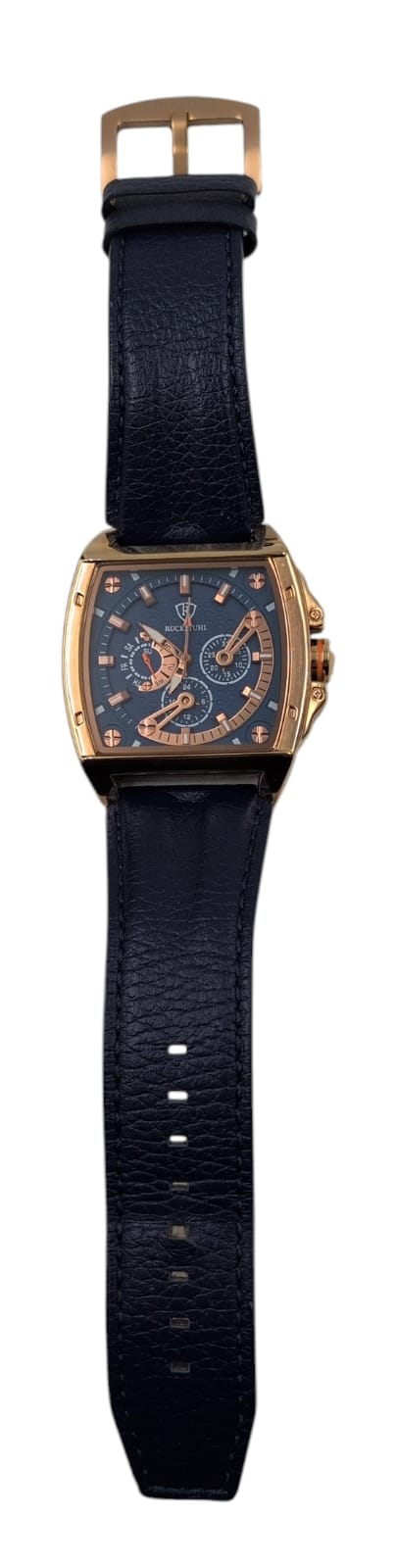 Ruckstuhl 3ATM Watch Blue and Gold Stainless Steel (Needs Replacement Battery)