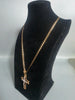 9CT GOLD NECKLACE 375 5.4G 20'' IN LENGTH WITH CROSS PENDANT