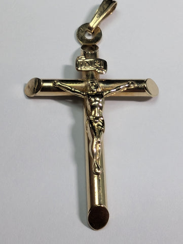 9CT GOLD CRUCIFIX CROSS PENDANT PRESTON STORE