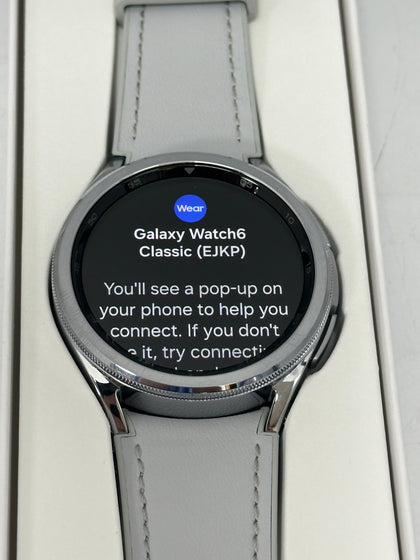 Samsung Galaxy Watch6 Classic LTE 4G SM-R955 43mm Stainless Steel Case Silver