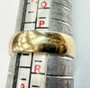 9ct Yellow gold wedding band size P 1/2