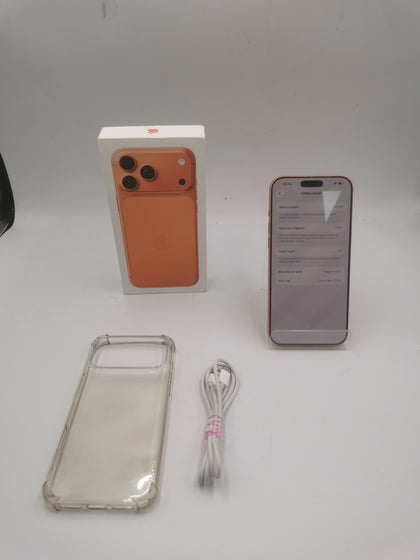 Apple iPhone 17 Pro Max (A3526) Cosmic Orange - 256GB - Unlocked Boxed with case 100% Battery Health