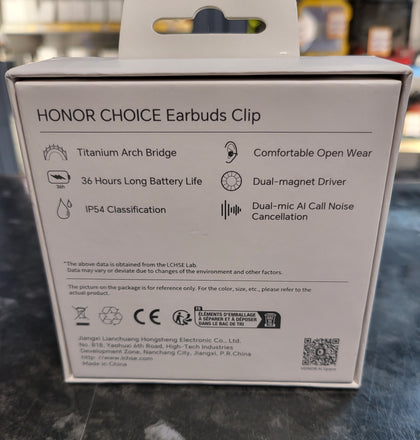 HONOR CHOICE Earbuds Clip – Wireless Bluetooth Earbuds, Meteorite Black