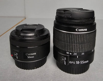 **January Sale** CANON EOS 250D DSLR Camera EF-S 18-55 mm & EF 50 mm f/1.8 STM Lens