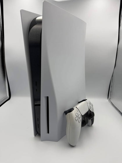 SONY PLAYSTATION 5 DISC EDITION, 825GB, WHITE, WITH WHITE CONTROLLER, BOXED