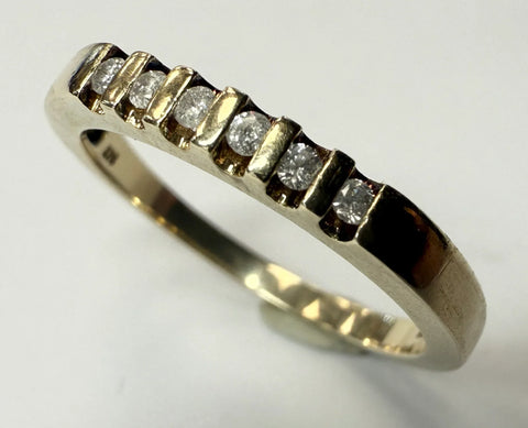 9ct yellow gold diamond eternity ring