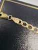 9Ct - Yellow Gold Curb Link Bracelet - 3.94g - 8" - Hallmarked