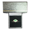 9K,2.3G, Green Gem Ring Size Q