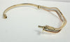 9ct White Gold, Rose Gold and Yellow Gold Cubic Zirconia Bangle
