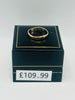 9CT YELLOW GOLD, 375 HALLMARKED SHAPED RING, 1.94G, BOXED, SIZE: R