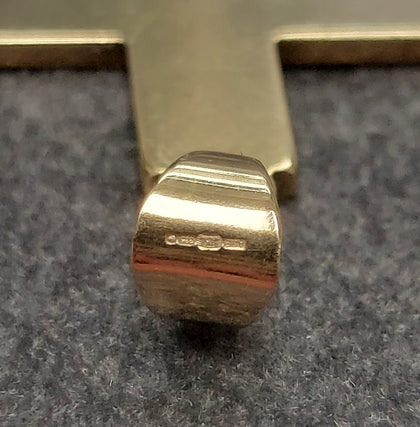 14ct Yellow Gold Plain Cross 6.20g
