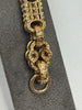 9ct Fancy Gents Bracelet , 25.6g - ** Hallmarked ** 21cm Length, 1cm Wide
